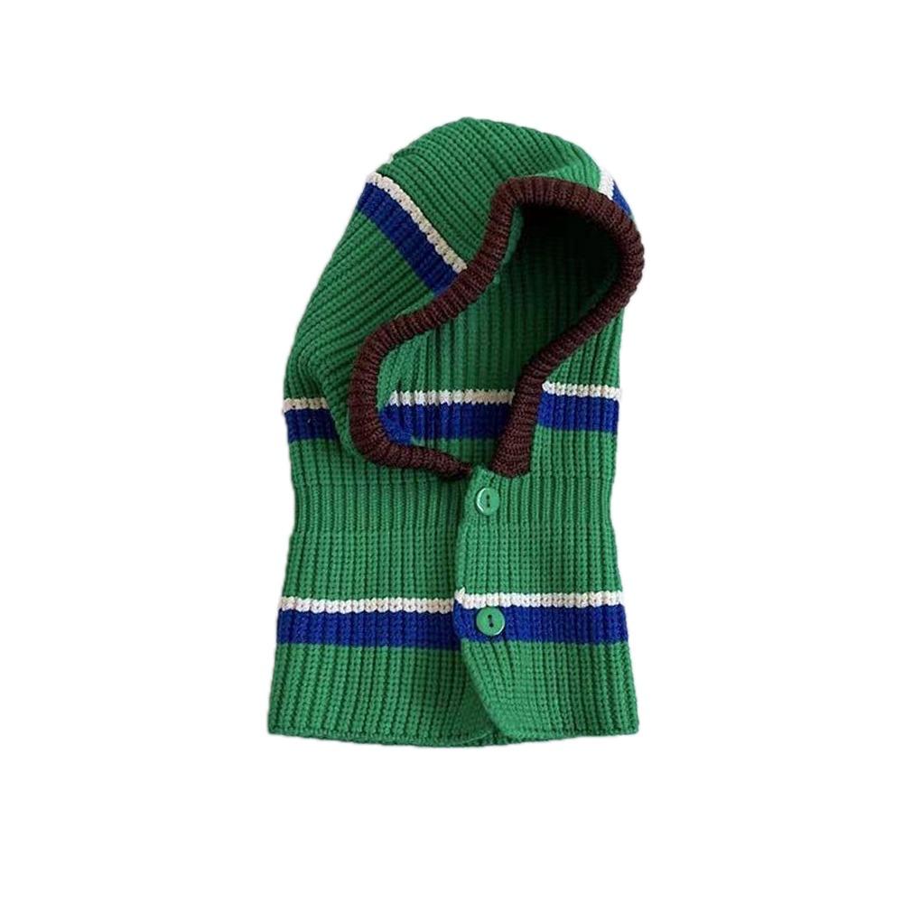 

Полосатая детская балаклава, ветрозащитная шапка для защиты ушей, детская вязаная шапка-шарф