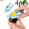 4pcs Easy Grip Bottle and Can Opener for Men and Women, A Must-Have Kitchen Tool with A Comfortable Handle, Sturdy Design, Ideal for Home Bars