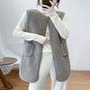 Γυναικείο Και Χειμερινό Εξωτερικό Ένδυμα Μήκους Μέσης Απομίμηση Μαλλί Αρνιού Γιλέκο Πλούσιο Γιλέκο