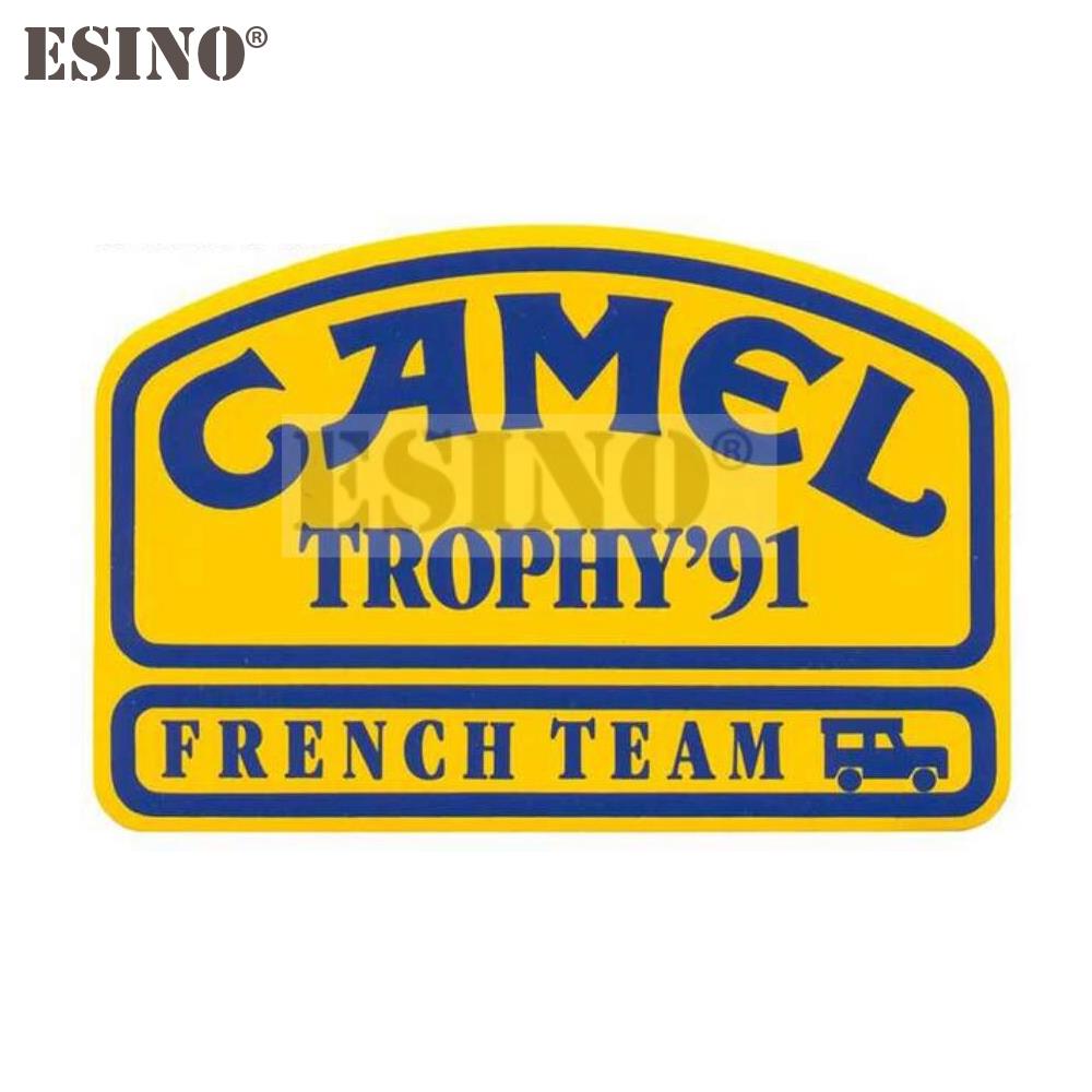 Style de voiture Créatif Drôle Camel Trophy Autocollant Décoratif Dessin Animé PVC Décalcomanie Imperméable Carrosserie Voiture Miroir Garde-boue Motif Vinyle