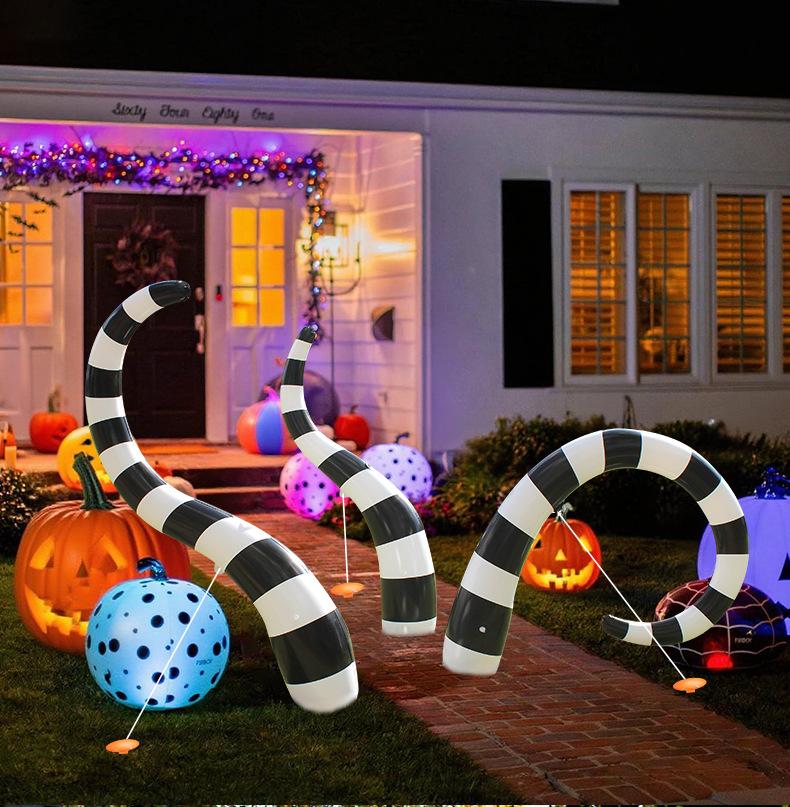 Garden decoration sandworm pvc inflatable decorations