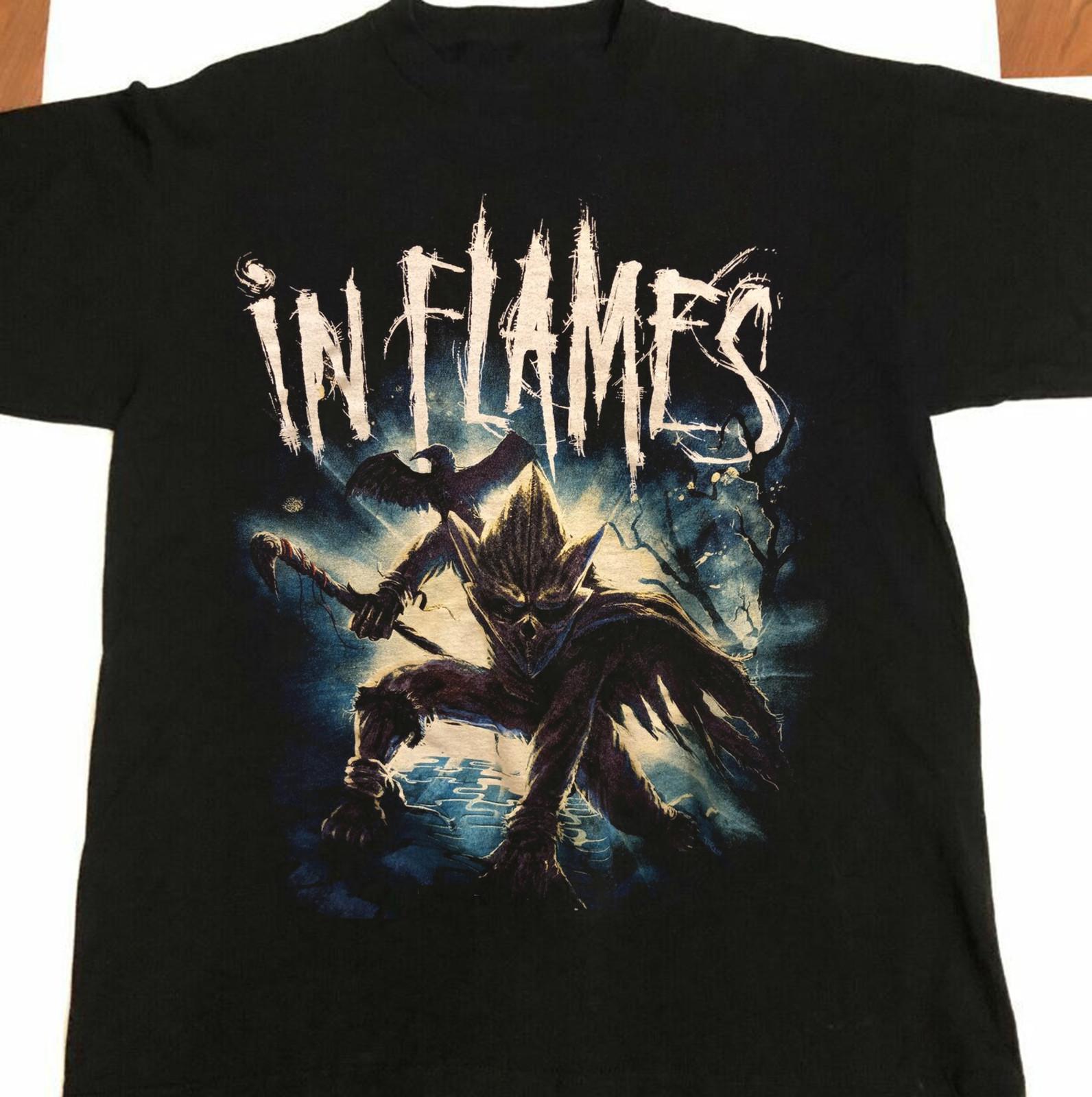 In Flames Here I Am T-Shirt Short Sleeve Cotton Black Men Size S to 5XL S