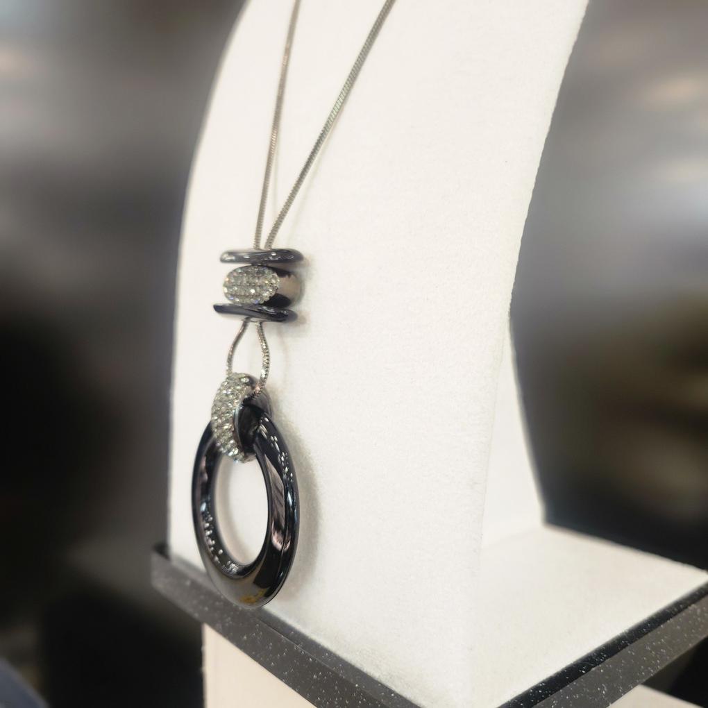 Atria Ring Onyx Long N Necklace MRNNEFR0002BKF