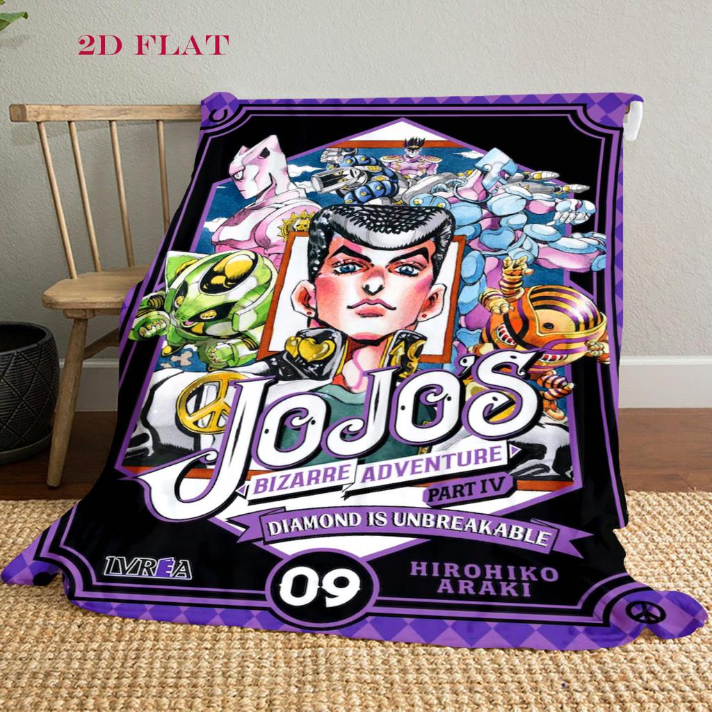 Jojo's Bizarre Adventure: Diamond Unbreakable blanket blanket Suitable for all seasons Digital printing bedroom Machine washable