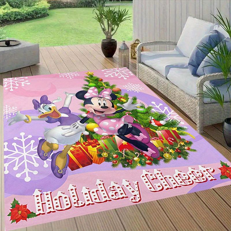 1pc Disney Cartoon Characters Pattern Carpet Area Rug Non-slip Carpet Hand Washable Floor Mat Suitable For Living Room Bedroom Home Decor Ro