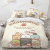 Anime Kawaii Cartoon Sumikko Gurashi Bedding Set Boys Girls Twin Queen Size Duvet Cover Pillowcase Bed Kids Adult Luxury Gift