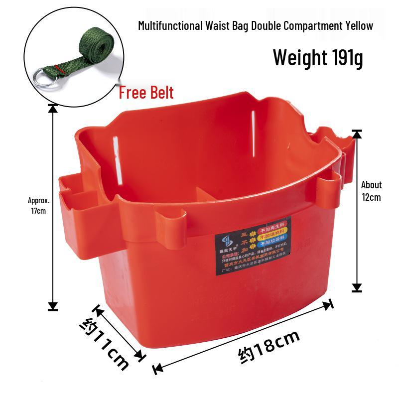Multifunctional Nail Pouch: Woodworking Waist Bag with Single & Double Compartments