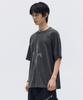 MAISON MINED Cross Gun Graphic Half T Charcoal