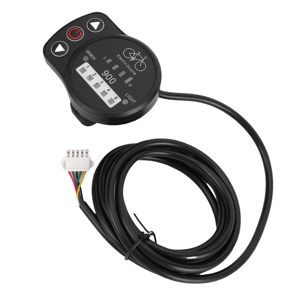 Electric Scooter Display Control Panel 24V 36V 48V KT LED900 Bike LED Display Meter with SM Connector