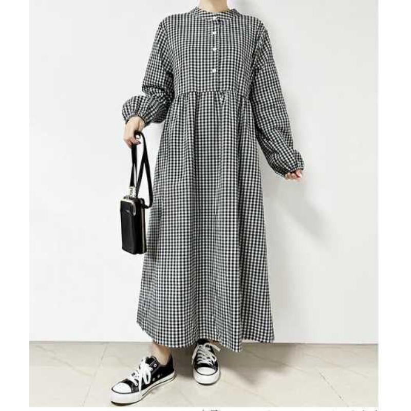 Women's Ruffled Hem Cotton Dress