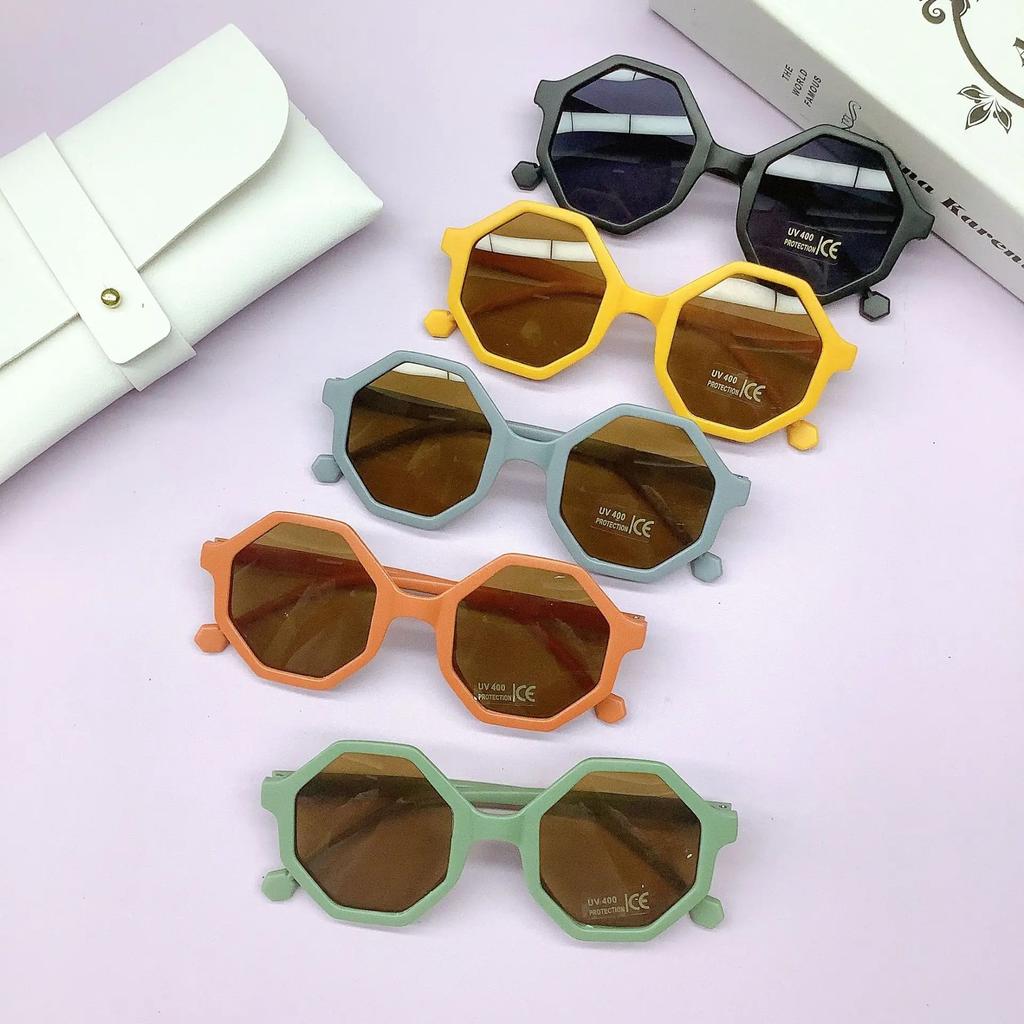 Children Classic Geometric UV400 Sunglasses Boy Girl Colors Outdoor Sun Protection Sunglasses Baby Fashion Shades Glasses Kids