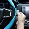 Car Steering Wheel Cover Silicone Steering Covers Four seasons Elastic Glove Cover Texture Soft Multi Color Auto Decoration
