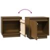 Nightstands 2 pcs Honey Brown 40 x 30 x 40 cm Solid Pine Wood