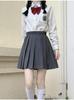 Ash Women's Academy Style Sailor Suit: Short Sleeve JK Student Uniform with Genuine Pleated Short Skirt