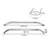1pcs Boat Grab Bar Marine Grade Stainless Steel Sturdy Grab Handle Handrail for Ship Yacht RV
