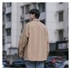 Japanese-Style Boys' White Long-Sleeve Casual Shirt for Spring/Autumn