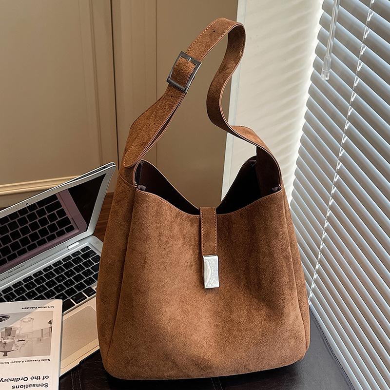 Borsa Semplice per il Pendolarismo, Borsa a Spalla Casual di Grande Capacità, Borsa a Spalla Singola con Tracolla Larga
