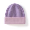 Unisex Children's Color Block Ribbed Cashmere Knit Hat - Autumn/Winter Warm Slouchy Outdoor Hat