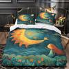 Moon Night Sky Print Bedding Bedroom Set Duvet Set Three-Piece Set