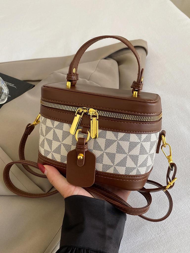 2025 Korean Style Printed Letter Women's Crossbody Bucket Bag - Spring Fashion
