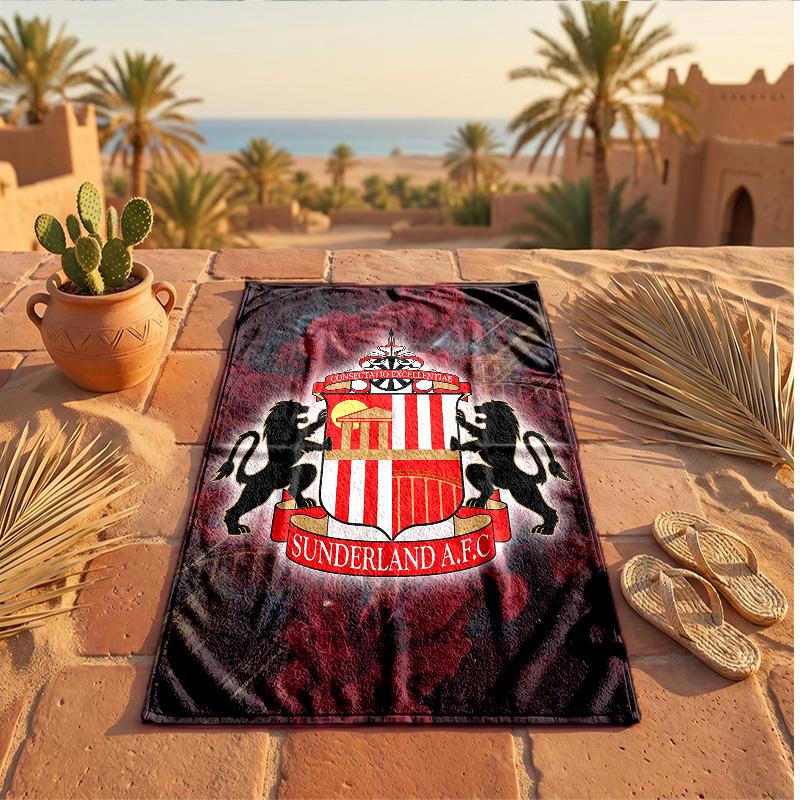 Asciugamano da Spiaggia Tema Sunderland Morbido Asciugatura Rapida?Asciugamano Asciutto Per Vacanze Estive Al Mare Nuoto