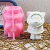 Lovely Animal Molds Cartoon Pig Silicones Mould Ornament Molds Casting Mould Craft Supplies for Home Decorations
