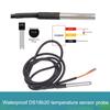 1PCS DS18b20 Waterproof Encapsulated Stainless Steel DS18B20 18B20 Temperature Sensor Temperature Probe Cable Length 1m For Ard