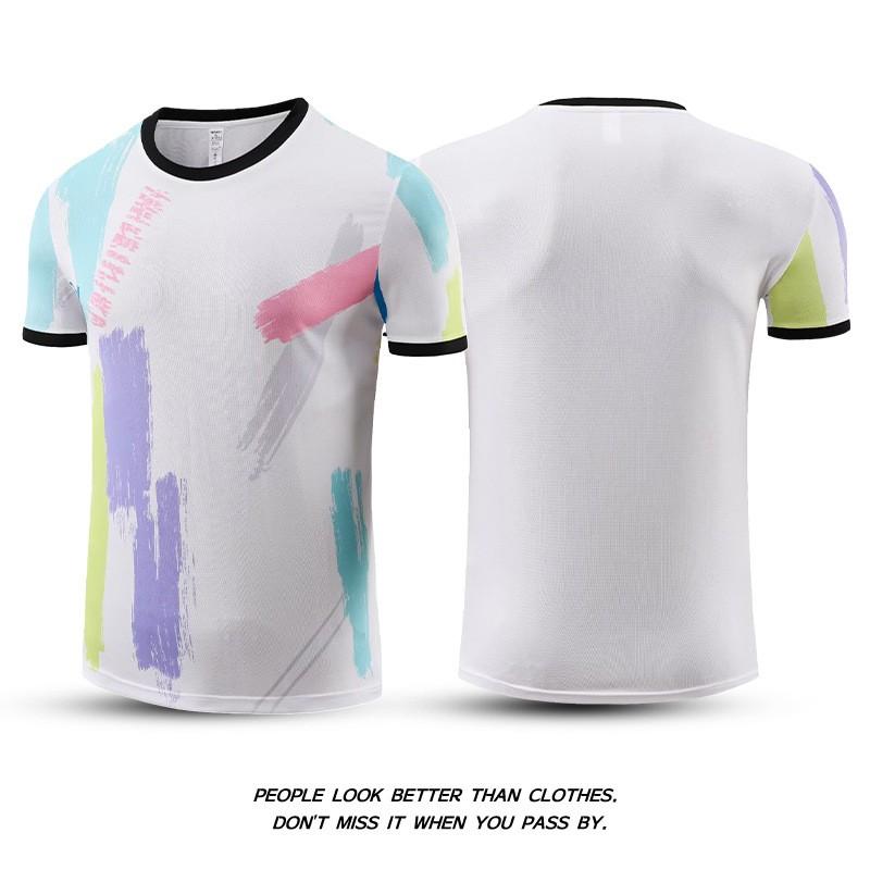 Quick-Dry Badminton Set Men Women Sportswear Training Outfit Striped Gym Running Volleyball Tennis