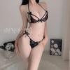 Erotic Underwear, Sexy Three-point Pajamas, Women's Hot Lace Seductive Set, Large Size Uniform Set 8601
