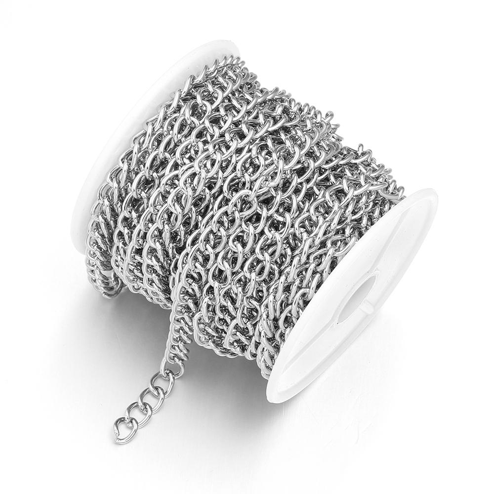 10Yards/Roll Metal Iron Chain Necklace Link Chain Bulk Chain For Jewelry Making Findings DIY Necklace Bracelet Chain Accessories