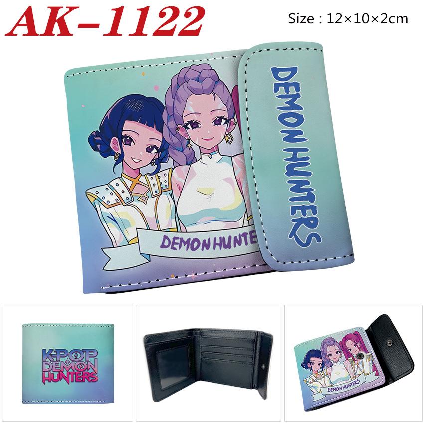 Anime Cartoon Rumi Zoey Demon Hunters PU Leather Wallet Card Bag Birthday Gift