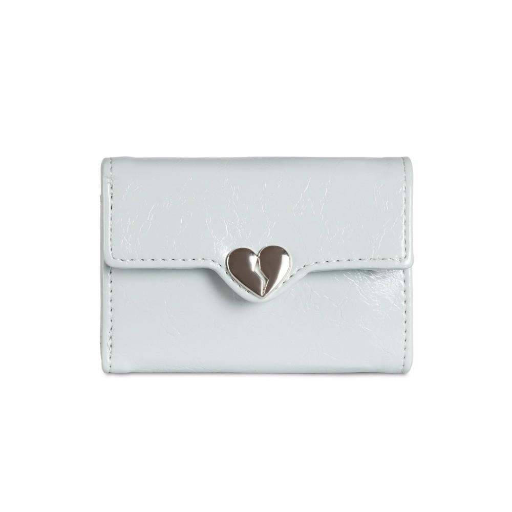 

Korean Crack Heart Wallet PU Leather Student Purse Fashion Women s Leather Wallet Ladies
