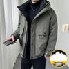 Men's 2025 Winter Hooded Windbreaker Coat