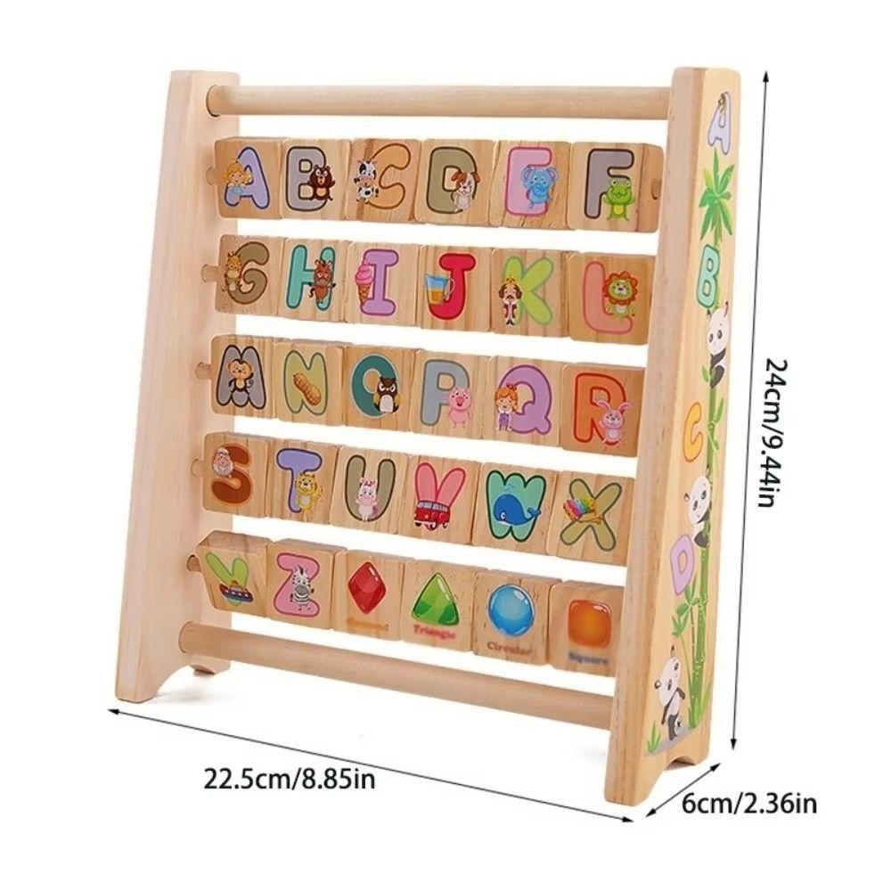 Cartoon Pattern Wooden Letter Board Arithmetic Early Education Board  Baby Gift