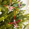 Christmas snowman old man elk plane wrought iron pendant hanging home desktop small ornament Christmas tree pendant