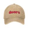 The Doors Band Logo Unisex Style Baseball Cap Jim Morrisons Distressed Denim Caps Hat Vintage Adjustable Fit Snapback Cap