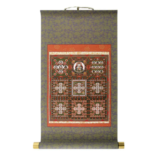 Hanging scroll, mounted, Kongokai Mandala, small size, mounted, model scroll