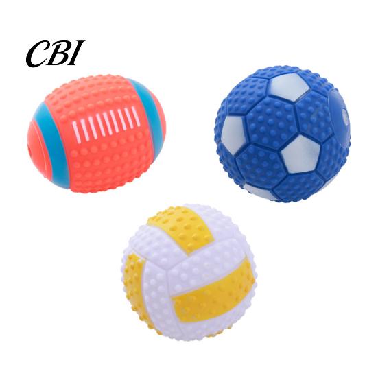 Tough Chew Toy for Dogs Dog Ball, Sound-Producing Rubber Durable Pet Sound Making Toy, Cleans Teeth Interactive Training Outdoor Play Tartar Removal