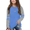 Girls Long Sleeve T Shirts Kids Fall Tops Crewneck Basic Tees