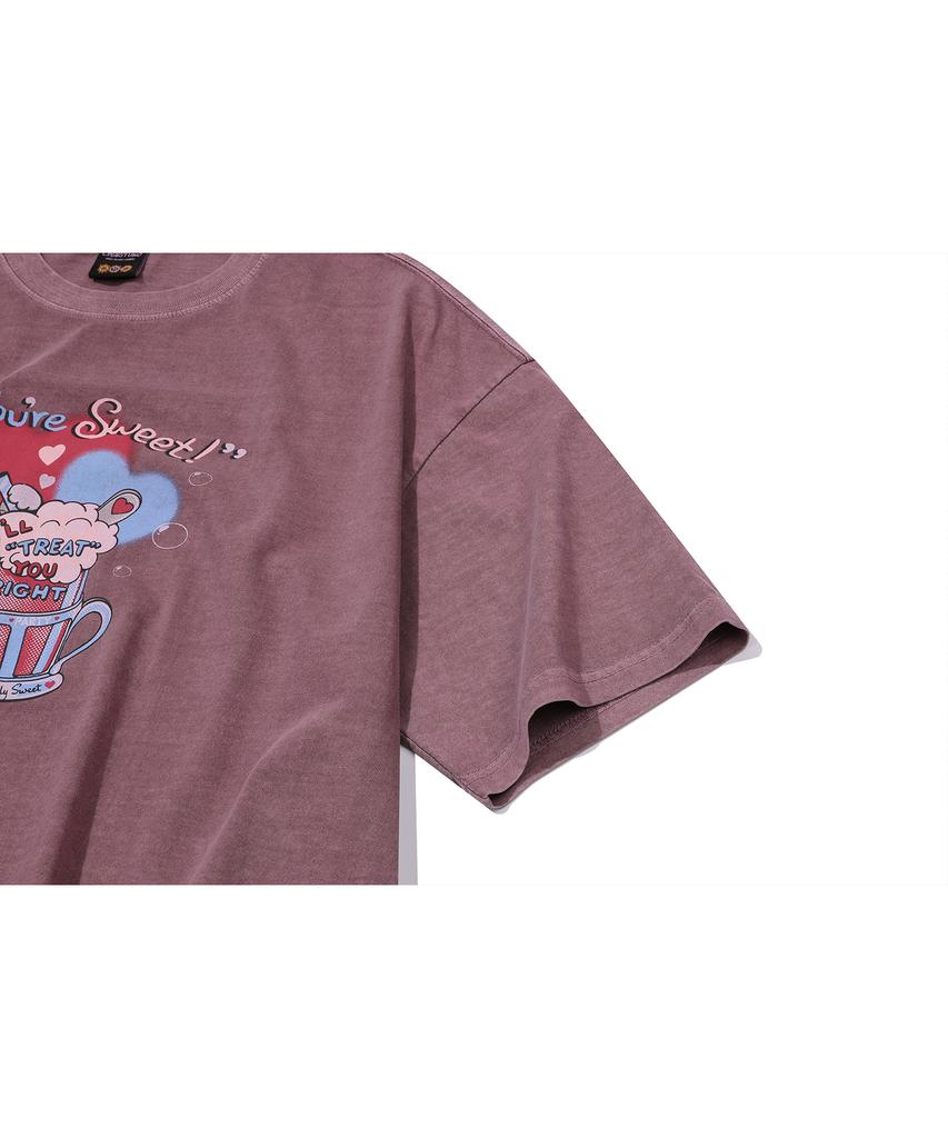CPGN STUDIO Kitten Soda Pigment Short Sleeve Tee Dusty Pink