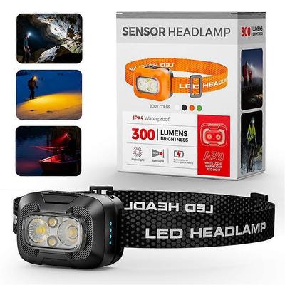 Mini Genopladelig LED Pandelampe Ultra-Lys Forlygte Vandtæt