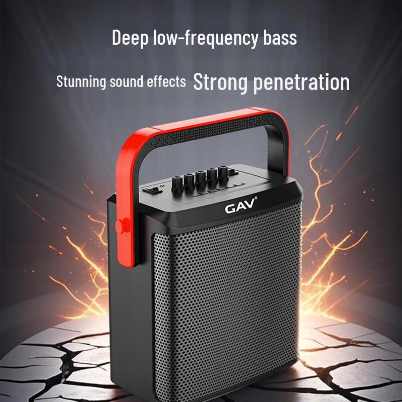 GAV K2 Portable Karaoke Bluetooth Speaker CN Plug (adapter Included)