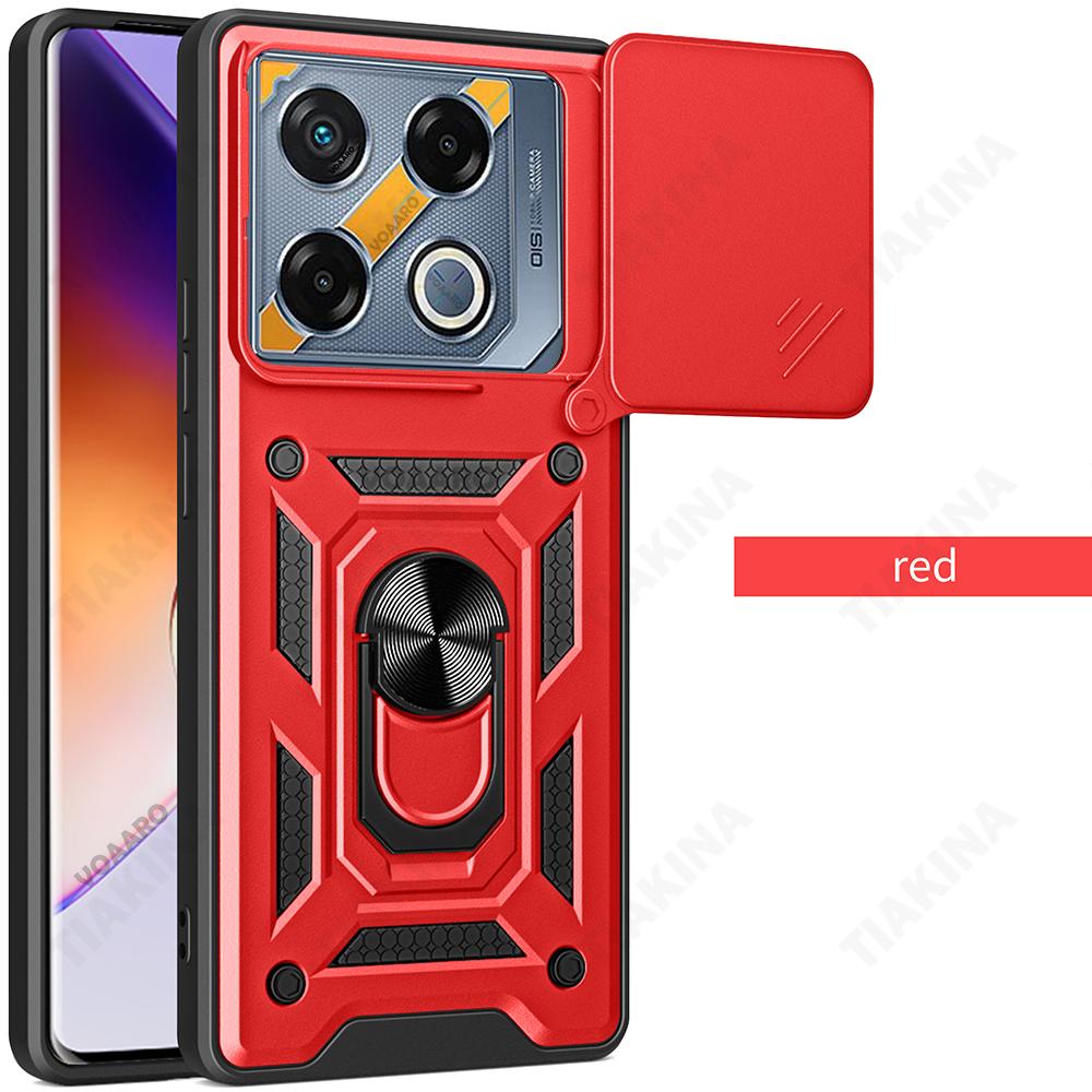 Slide Lens Armor Funda for Infinix GT 20 Pro Case Magnetic Ring Stand Holder Cover for Infinix GT 20 Pro Case Protective Capa