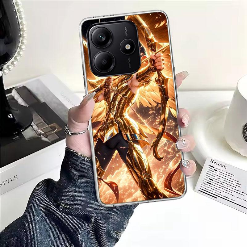 Saint Seiya Cool Soft Phone Case For Xiaomi Redmi Note 15 14 14S 13 12 Pro Plus 12S 11 11S 11E 10 10S 11T 5G Fundas Coque Redmi