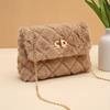 faux fur shoulder bag