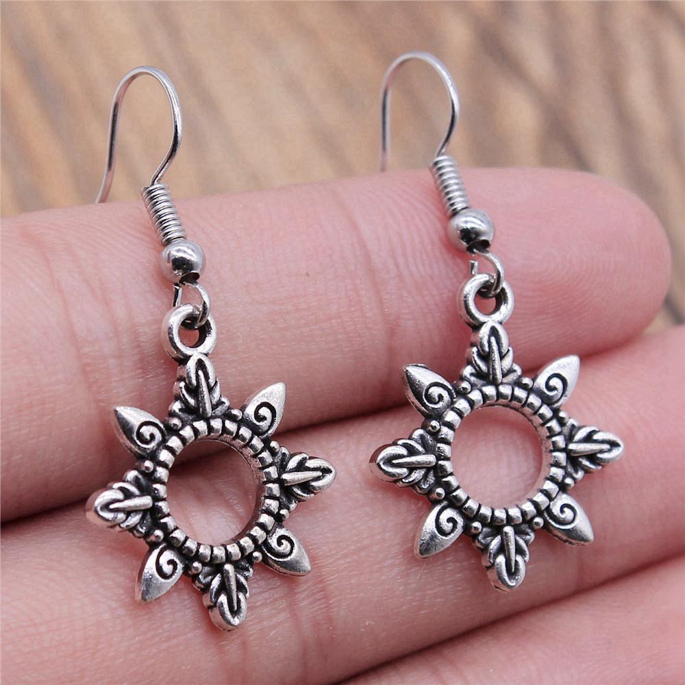 Ohrhänger Sonne Mond Vintage Schmuckzubehör Ohrringgröße 18x19mm QE030
