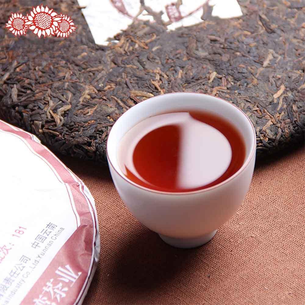 Шу Пуэр 2018yr HaiWan 9978 Пакет 181 LaoTongZhi Старый Товарищ Спелый Чайный Пирог Пуэр — фото 5