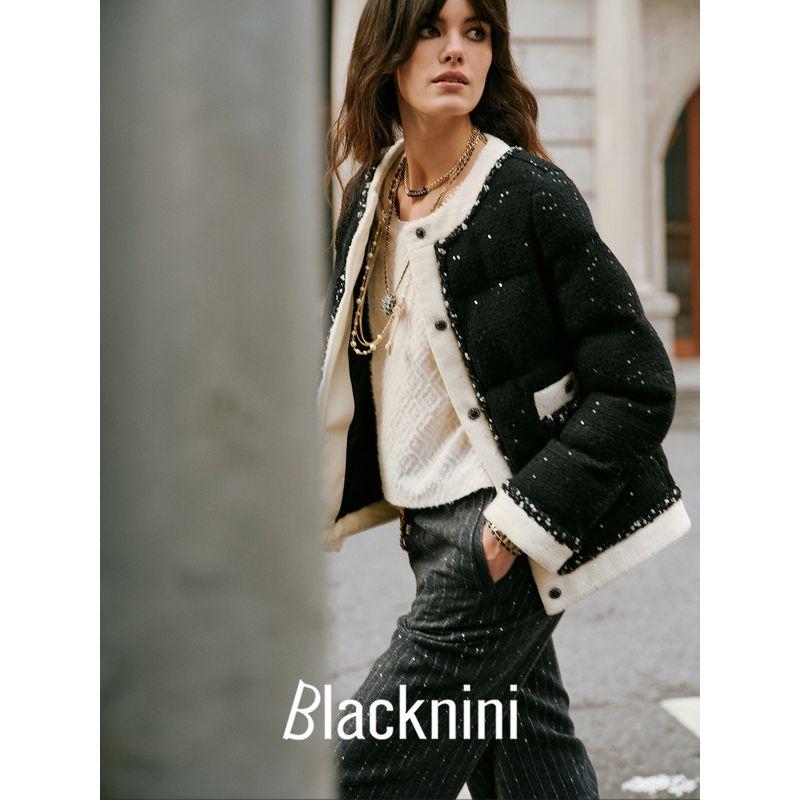 Blacknini Yin WAF/"Snow Elf" 95 White Goose Down Heattech High Fluffy Five-Weight Yarn Sequin Down Jacket