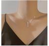 Moonlight Glazed Butterfly Necklace in S925 Sterling Silver - Sweet Heart Tassel Clavicle Chain