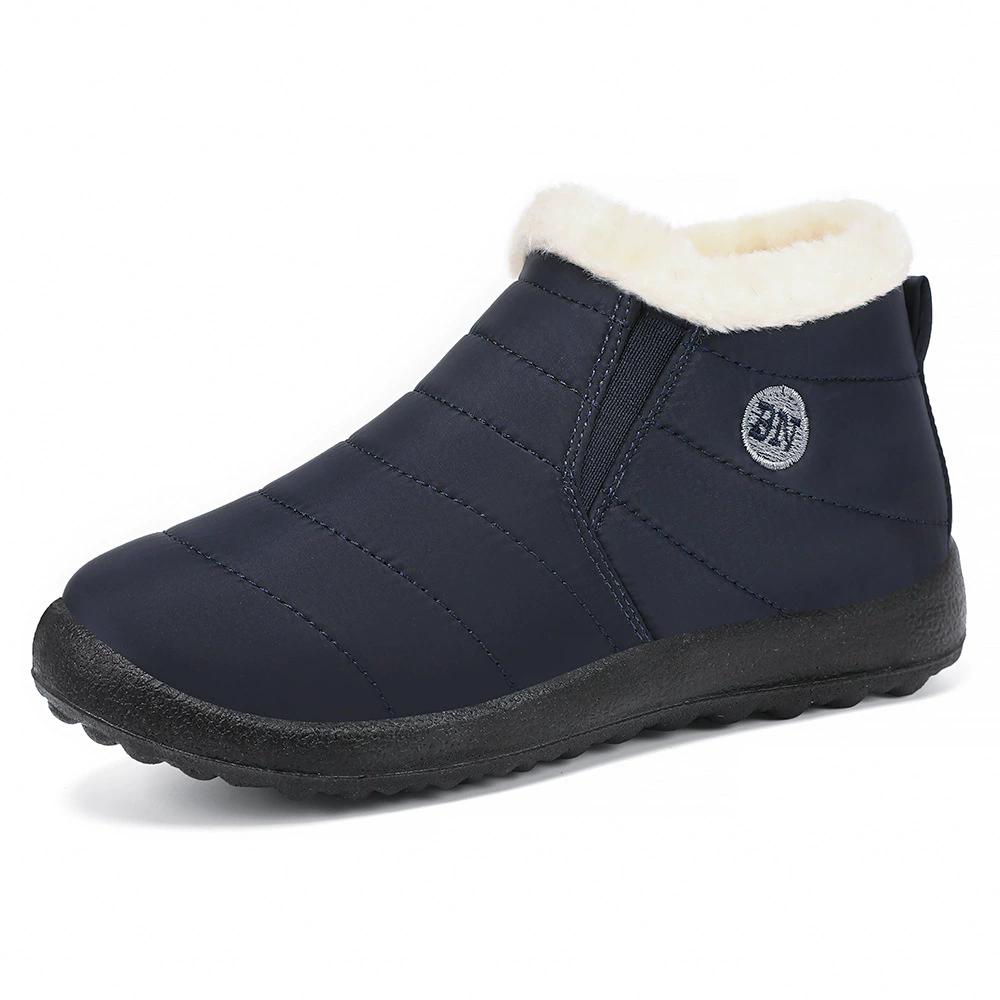 Winter Cotton Shoes Couple Snow Boots Man Warm Botas Mujer Thick Boots Men Casual Women's Shoes Botas De Nieve Woman Botines